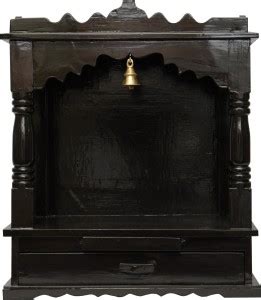 Pavitra Ghar 15" x 7" x 17" Teakwood ( Saagwan ) Temple (Coffee Polish ...