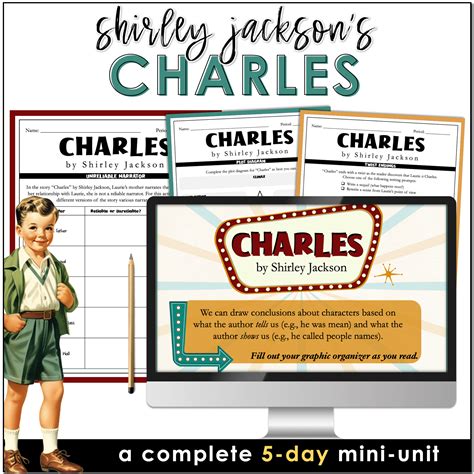 Charles by Shirley Jackson Middle School Short Stories - Activities ...