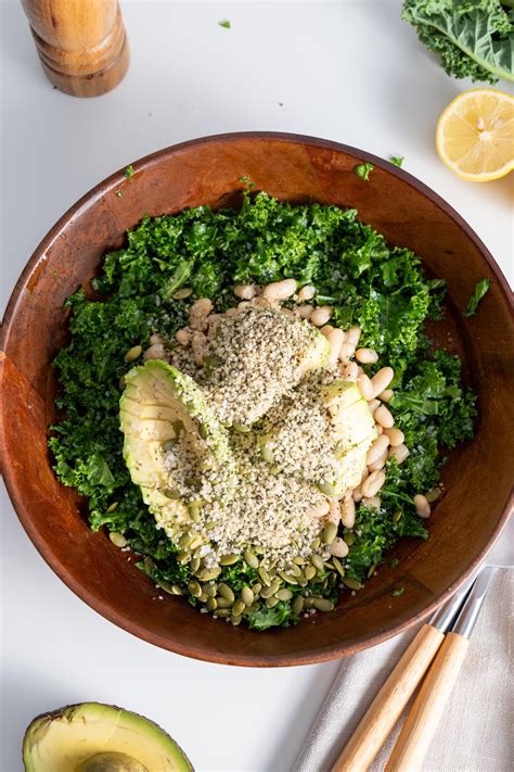 Erewhon-Style Kale & White Bean Salad | plantbaes