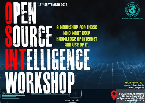 OSINT (Open Source Intelligence) Workshop, E - 14, Satellite ...
