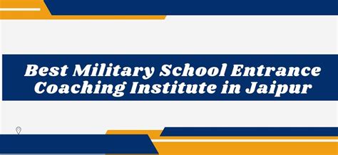 Best Military School Entrance Coaching Institute in Jaipur