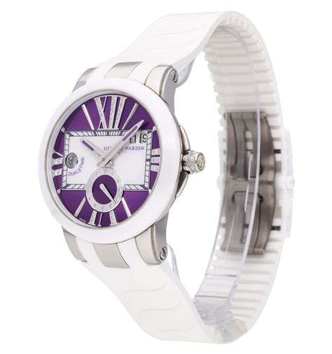 Ulysse Nardin Executive Dual Time Auto 40mm Ladies Watch 243-10-3/30-07 ...