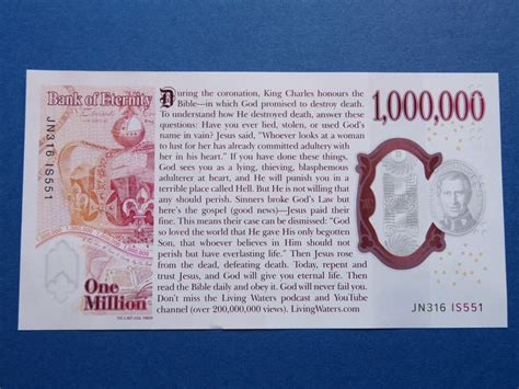 KING CHARLES III £1,000,000 One Million Pounds Novelty Note Bill ...