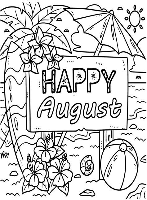 August Color Sheet