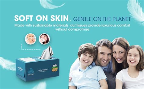 Shrayati Facial Tissue Box - 2 Ply, Pack of 5 (100 Pulls Per Pack),Skin ...