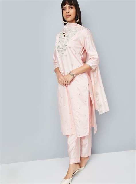 Buy Women Embroidered Straight Kurta Set Online at just Rs. 1699.0 ...