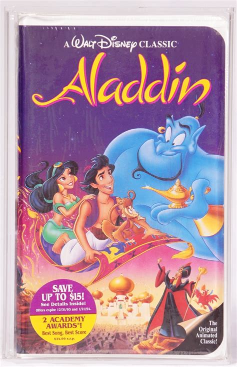 1993 Walt Disney Home Video Sealed VHS Tape - Aladdin