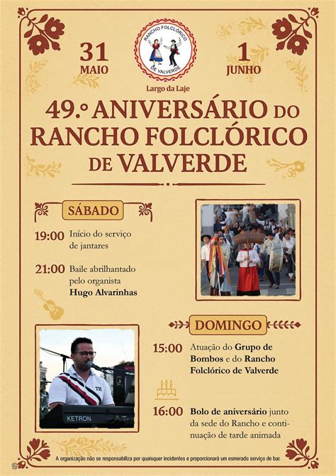 49.º Aniversário do Rancho Folclórico de Valverde, Largo da Laje, nº 2 ...