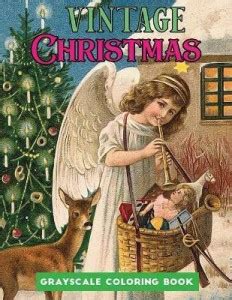 vintage Christmas grayscale coloring book: Buy vintage Christmas ...