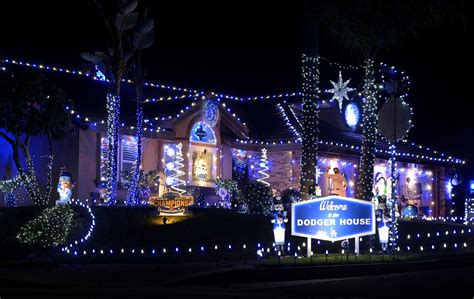 It's always a blue Christmas at Upland's Dodger House - Daily Bulletin