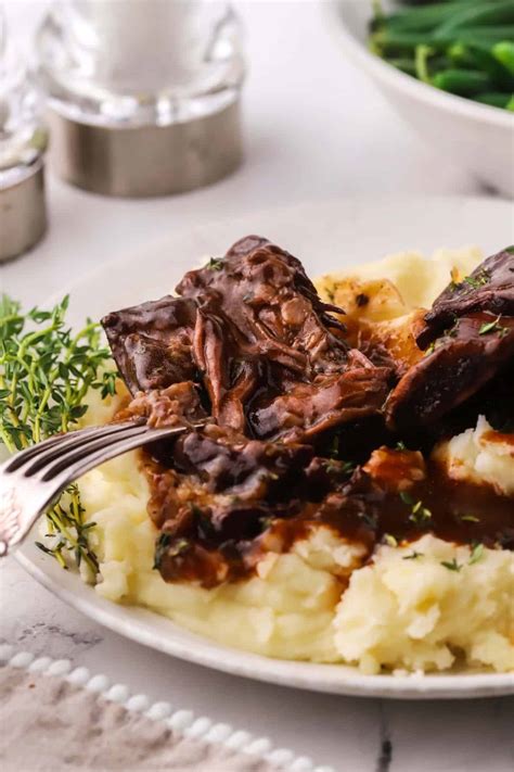 Easy Oven Baked Short Ribs in Red Wine Sauce - Grits and Pinecones