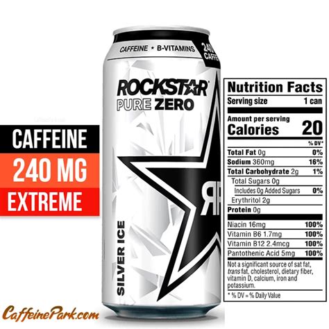 How Much Caffeine is in a Rockstar Pure Zero?