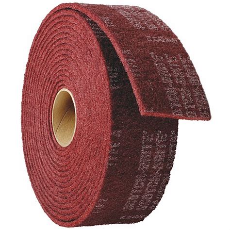 SCOTCH-BRITE, 4 in W x 30 ft L, Aluminum Oxide, Surface Conditioning ...