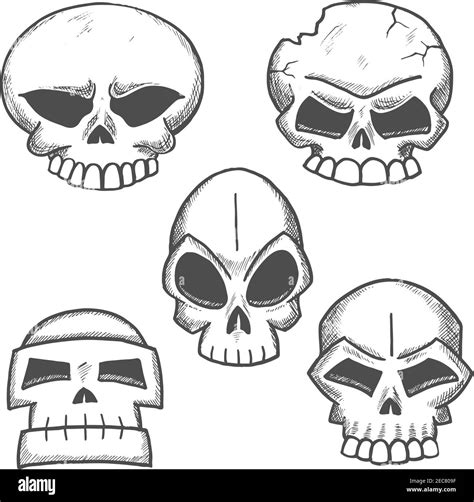 Empty eye sockets Stock Vector Images - Alamy