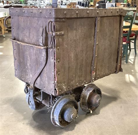 Lot - Antique Ore / Coal Mining Cart