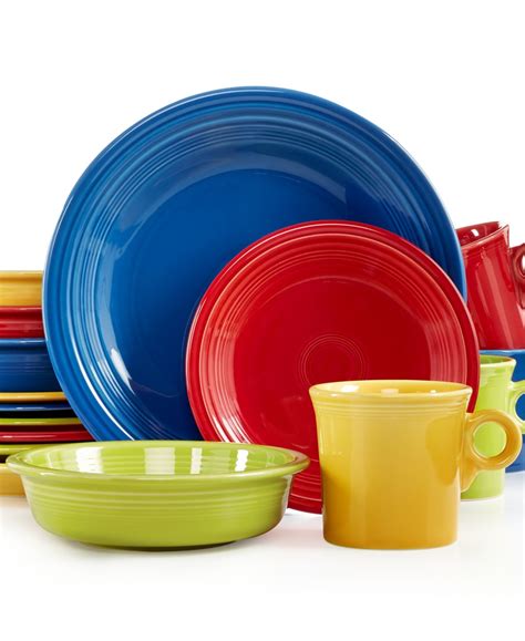 Fiesta 16-Piece Dinnerware Sets Collection - Macy's | Fiesta dinnerware ...