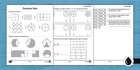 Grade 3 Fractions Test | Twinkl Math Assessment - Twinkl