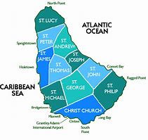 Image result for Map of Barbados Parishes