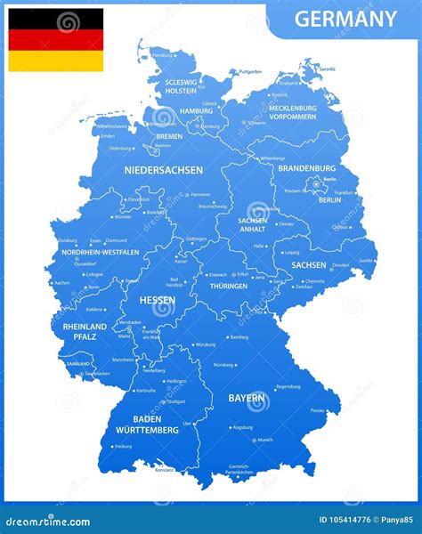 Detailed Map Germany 的图像结果