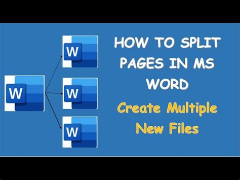 Image result for How to Split a Word File into Multiple Files