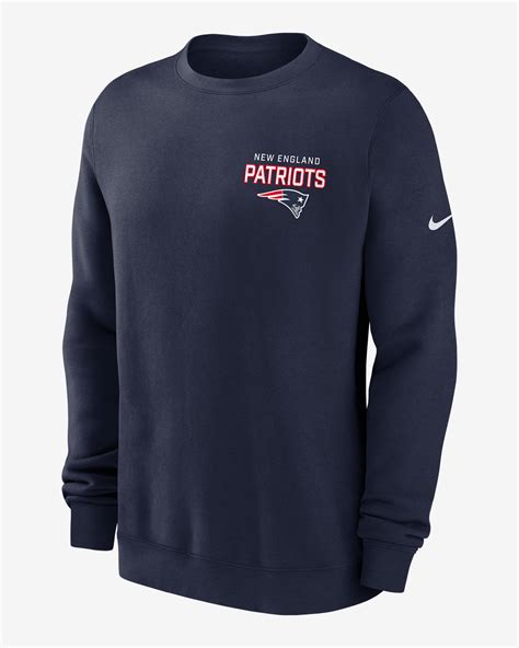 New England Patriots Draw Block Club Men's Nike NFL Pullover Crew. Nike.com