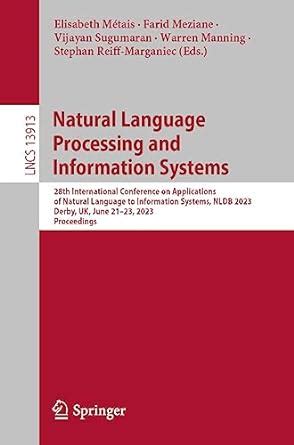 Natural Language Processing and Information Systems: 28th International ...