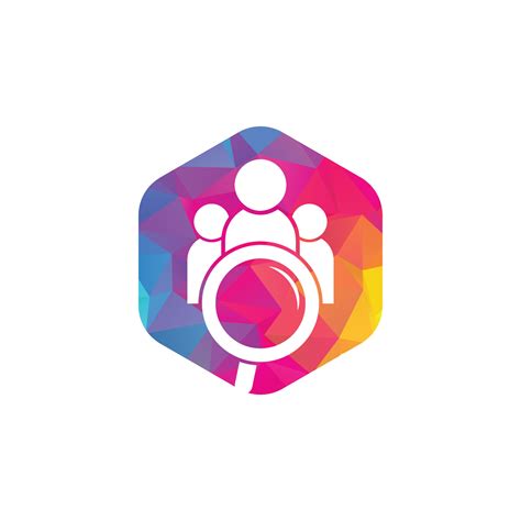 People finder logo. Magnifying glass logo. loupe and people logo design icon 13217560 Vector Art ...