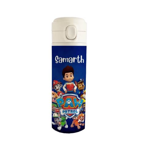Personalised Stainless Steel Water Bottle - Paw Patrol Power ...
