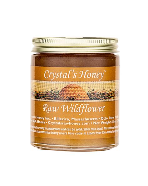 Raw Wildflower Honey 17 oz Jar | Crystal’s Honey