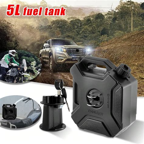 AUTOPOWERZ 1.3 Gallon with Mounting Bracket and Lock,5L Oil Petrol Sto