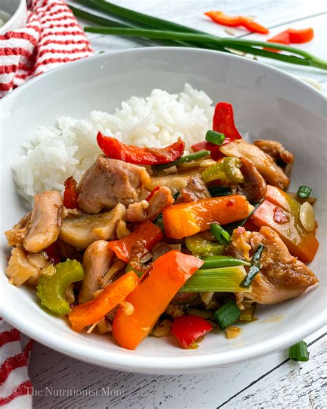HEALTHY KUNG PAO CHICKEN (GLUTEN FREE) - Nutritionist Mom