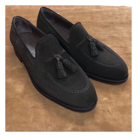 Black suede Leather Melilla Tassel Loafers – Costoso Italiano
