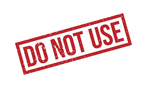 Do Not Use Rubber Stamp. Do Not Use Grunge Stamp Seal Vector Illustration 22176420 Vector Art at ...