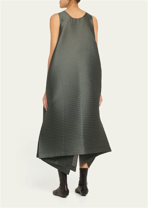 Issey Miyake Paneled Pleats Midi Dress - Bergdorf Goodman
