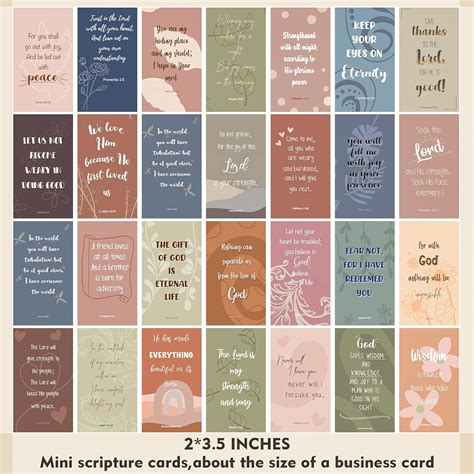 Buy 100 Earth Tone Prayer Cards, Inspirational Bible Verse Cards ...