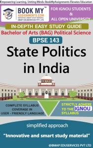 IGNOU BPSE 143 State Politics in India Study Material (In Depth Guide ...