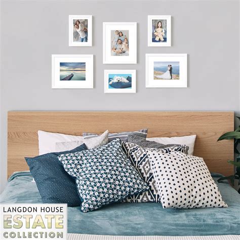 Buy Langdon House 8x10 White Picture Frame W/ Mat, 1 PK, Estate ...