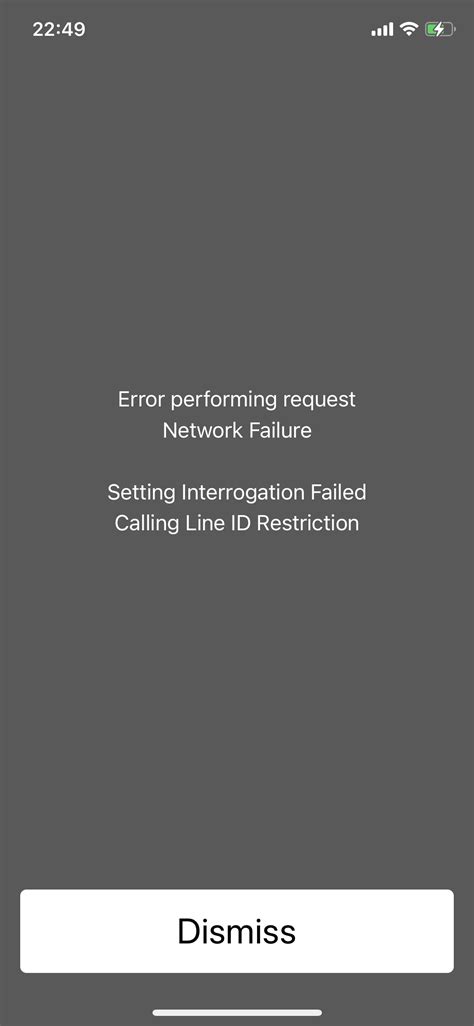 Setting interrogation failed on iPhone - Apple Community