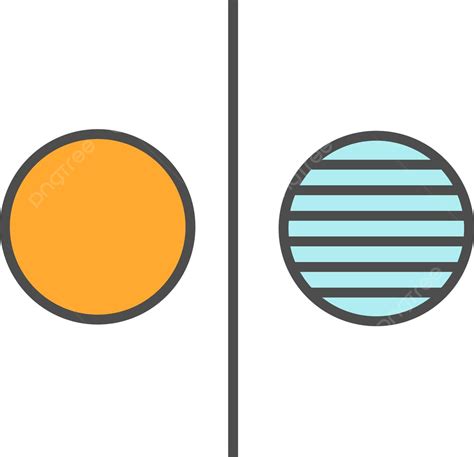 Opposite Symbol Color Icon Opposition Inverse Cartoon Vector ...