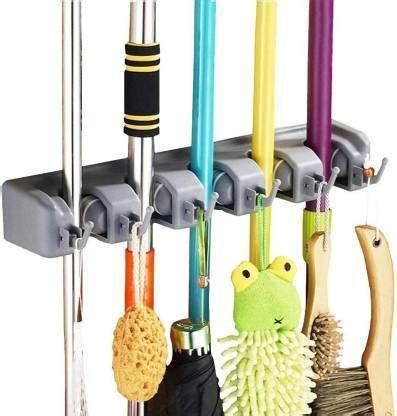 Utkarsh Enterprise Grey Plastic Broom Holder Price in India - Buy ...