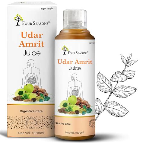 Four Seasons Ayurveda Udar Amrit Juice, Digestive Care Juice |Provides ...