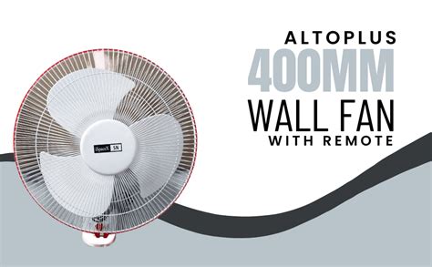 ISPACEX SN ALTOPLUS WALL FAN 400 MM WITH REMOTE (RED) : Amazon.in: Home ...
