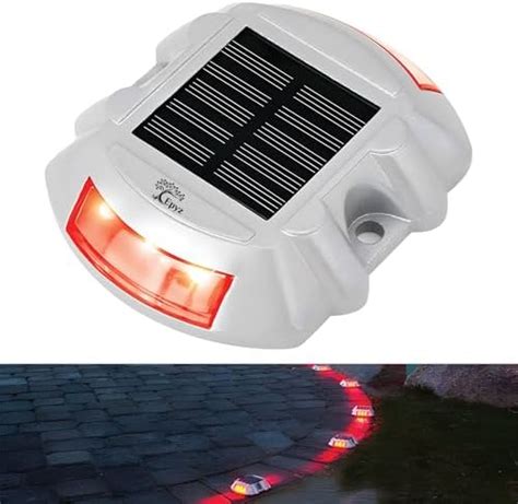 hardoll Solar Road Stud Light /Rechargeable6 LED Lamp Waterproof ...