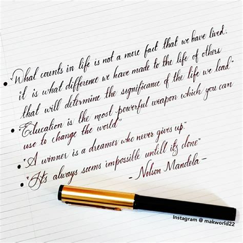 Fountain Pen Writing