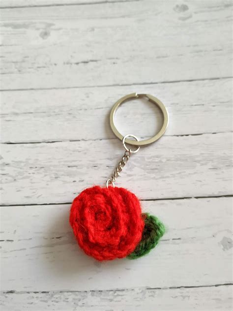 Image result for Rose Keychain Crochet Tutorial