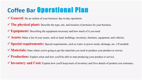 Coffee bar business plan | PPTX | Business Loans | Business Banking ...