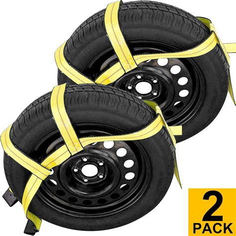 Tow Dolly Basket Straps with Flat Hook Robbor Adjustable Heavy Duty Tow Dolly Tie Down Bonnet ...