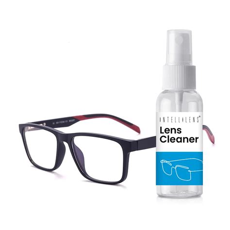 Intellilens Square Blue Cut Computer Glasses for Eye Protection with ...
