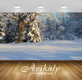 Avikalp Exclusive Awi6401 Sun Light Reflecting On The Snow Nature Full ...
