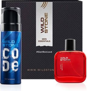 Wild Stone Gift Box with Ultra Sensual Perfume 100ml and Code Titanium ...